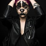 Rorschach makeup fashion shoot