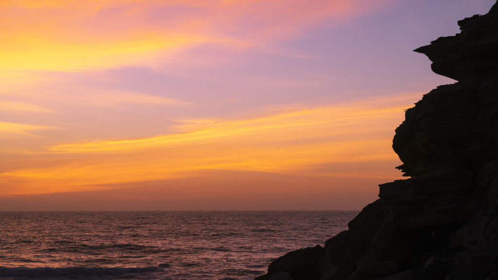 Praia de Santa Cruz Sunset